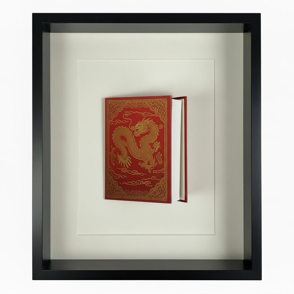 Opened Red Shadow-Box Frame