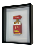 Used Open Red Shadow-Box Frame