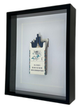 Opened Blue Shadow-Box Frame