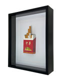 Opened Red Shadow-Box Frame