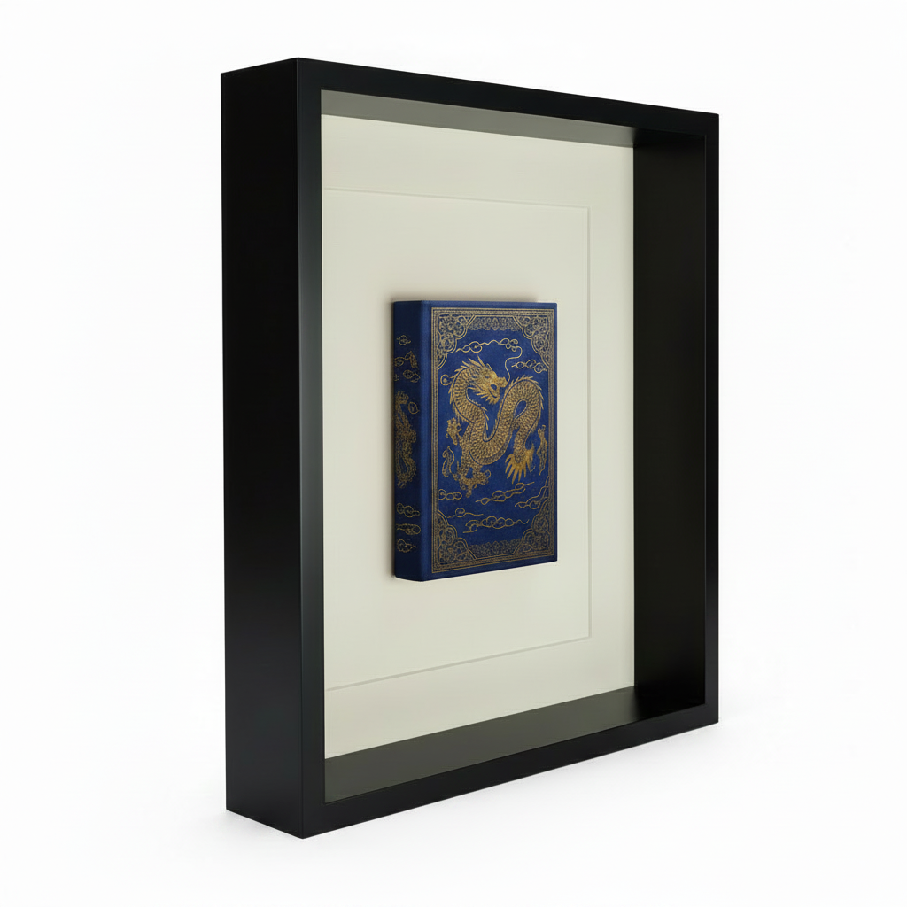 Blue Shadow-Box Frame