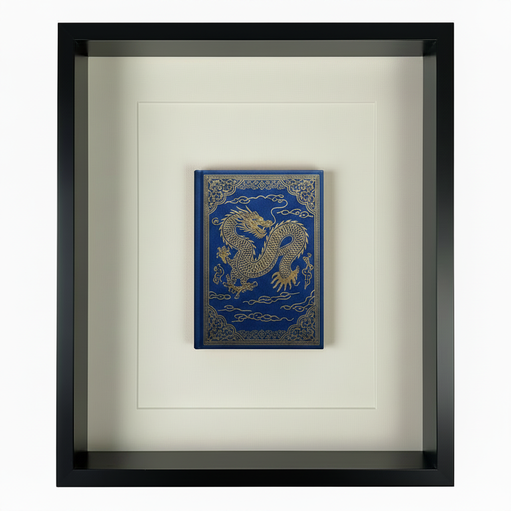 Blue Shadow-Box Frame