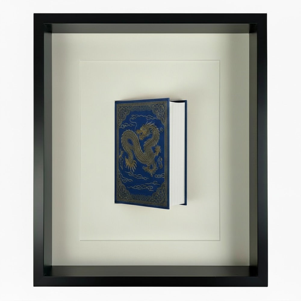 Opened Blue Shadow-Box Frame